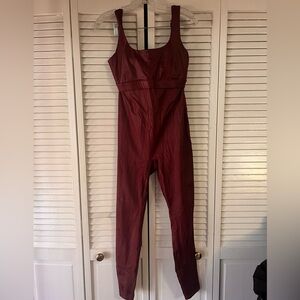 Fabletics Burgundy Jumpsuit